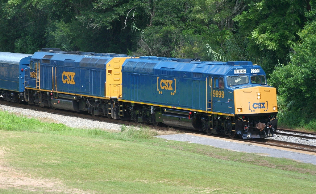 CSX 9999 with the silly logo